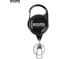 Booms Fishing RG1 Retractable Badge Holder Carabiner Lanyard Key Rope Chain Reel Badge Holder Fishing Tackle Boxes Accessorie