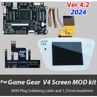 OGS All-in-one Screen V-4.2 LCD screen For SEGA Game Gear GG adjustable brightness support VGA output Mod kits