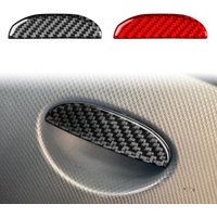 Real Soft Carbon Fiber Sticker For Seat Leon 2005 2006 2007 2008 2009 2010 2011 2012 LHD RHD Car Co-Pilot Storage Box Trim