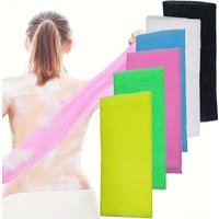 6colors Exfoliating Body Scrubber Towel Double Side Mesh Loofah Shower Washcloth Effective Back Scrub for Getting Smooth Skin