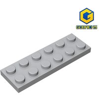 Gobricks 10PCS MOC Bricks Building Blocks 2x6 Plastic Plate Figure Model Assemble Educational Toys For Compatible Brand