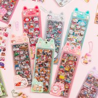 Assorted Cute Cartoon Animal Stickers Kawaii Pet Decorative Stickers for Journaling Scrapbooking Card DIY Planner Decoration