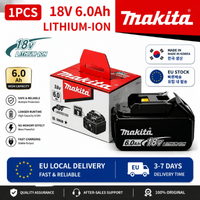 Original 6Ah für Makita BL1860 18V Akku-Elektrowerkzeuge Li-Ion Ersatz LXT BL1850 BL1840 für 18V Schraubendreher mit BMS TPCELL