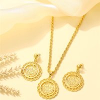 Turkish coin-shaped ladies' jewelry set, French vintage style, Moroccan wedding & festival jewelry