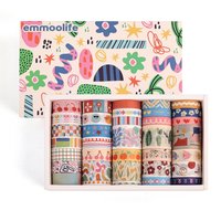 35 Rolls Washi Tape Set, Colorful Cute Floral Writable Decorative Tapes for Scrapbooking and Journaling