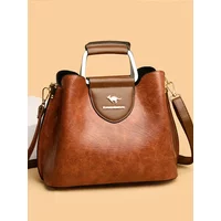 Luxury Designer Vintage Handbag Purses for Women 2024 Female Soft Leather Branded Shoulder Crossbody Messenger Tote Bag New Sac