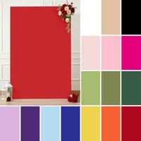 2-sided Solid Colors Rectangular Arch Cover for Birthday Wedding Party Baby Shower Custom Spandex Stretchy Photography Backdrop