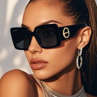 AliExpress Julyrays Cycling 2pcs Brand Square Sunglasses For Women Men Brand Design Luxury Sun Glasses Classic Vintage Female Shades Eyewear UV400