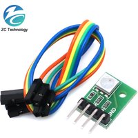 DIY Kit 5050 SMD RGB LED Diodes module for arduino Full Color Tri-color Breakout Board Dupont Wires Cable Electronica 5V