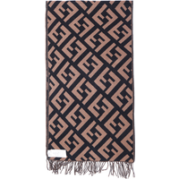 FENDI Jacquard Knit Ff Logo Scarf FXT260A8RSF0QE1
