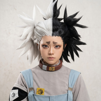 Anime Cosplay Prop Jabber Dear Santa Tamsy Heat Resistant Hair GACHIAKUTA Dia Cosplay Wig Fluffy Top Hairline With Cornsilk