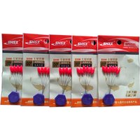 5packs/lot Red Seven Star Float 000#-5# Fishing Float Connector Mini Oval Float Fishing Tackle Accessory A573