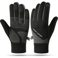 Winter Cycling Gloves for Men And Women Anti-Slip Touch Screen Compatible Windproof Lining Warm Outdoor Sports Gloves