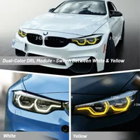 For BMW 4 series M3 M4 F32 F33 F36 F80 F82 F83 420 425 Dual-Color DRL Module yellow and white LED panel daytime running light