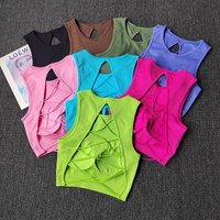 Women's One-Piece Outer-Wear Yoga Tank Top with Crisscross Stylish Back – Seamless Yoga Apparel That Doubles as a Sports Bra