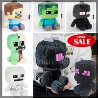 Hot! Minecrafte Sitting Steve Stuffed Plush Toys 2026 New TNT Sitting Zombie Skeleton Archer Soft Plush Toy My World Doll Gifts