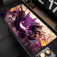 Mouse Pad Pokemon Gengar 90x40cm Anime Gaming Accessories Mousepad Game PC Completo Computer Keyboard Desk Mat Varmilo Table Pad
