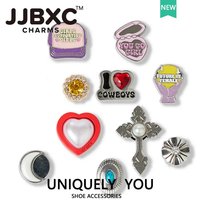 Metal JJBXC CHARM Shoe Accessories 2025 Fun metal Shoes Flower DIY Fashion Shoes decorations Suitable for cross Shoes