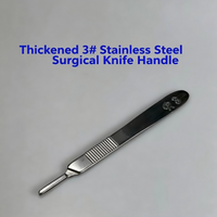 Dental Surgical Scalpel Handle No.3 No.4 Stainless Carbon Steel Replaceable Blade No.10 No.23 Dissecting Cutting Instrument