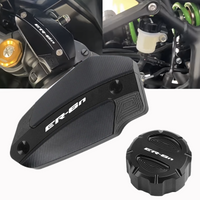 For KAWASAKI ER6N ER-6N er6n 2009-2015 Motorcycle High Quality CNC Front & Rear brake Fluid Cylinder Master Reservoir Cover Cap