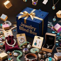 Retro Mystery Jewelry Set in Jar Costume Jewelry Bohemia Rings Nostalgia Earrings Necklaces Vintage Vibes Perfect Birthday Gift