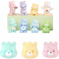 FUNISM Anime Care Bears Little Things Series Cubby Face Blind Box Action Figure Cute Gift For Kids Birthday Party Series Gift