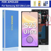 AMOLED Display Screen for Samsung S23 Ultra, LCD Digital Touch Screen with Frame, G918, S918B, S918B, S918B Display