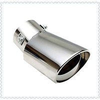 Universal Car Exhaust Muffler Tip Round Stainless Steel for Mazda CX-5 CX5 CX-7 3 6 2 3 5 6 Protege5 MX-5 Miata Toyota