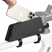 AliExpress Rhinowalk Bicycle Top Tube Bag Waterproof 1L Screw or Straps Install Phone Case Fit MTB Road Bike Cycling Storage Bikepacking
