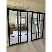 Custom Size Slide Door Hurricane Proof Bulletproof Impact 4 Tracks Large Balcony Sliding Glass Door Patio Aluminum Sliding Doors