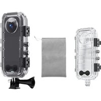 360 Degree 45M Invisible Dive Case For Insta360 X5/X4/X3 Housing 45M Underwater Waterproof Protective Shell Panoramic accessory