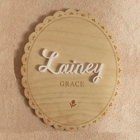 1pc Personalized wooden butterfly bulletin board - customizable with names and birth statistics, suitable for home décor