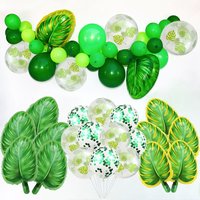Hawaiian Party Decorations Ballons Tropical Palm Leaves Balloon Garland Summer Luau Theme Birthday Party Wedding Decorations