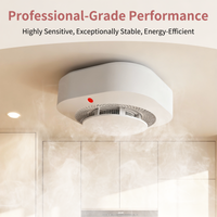 DC 3V Smoke Detector For Hotel Office School Hospital Security Protection Self-check Function Independent Smoke Alarm
