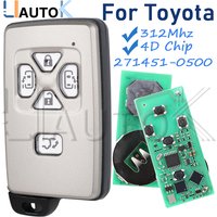 LIAUTOK Car Smart Keys 5 buttons for Toyota Estima Alphard Vellfire FSK 312MHz Board 271451-0500 4D Chip Auto Remote Key