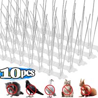 1/10PCS Balcony Anti-bird Pigeon Spikes Bird Repeller Deterrent Anti Squirrel Repellent Stainless Steel Anti Bird Thorn Nail Kit