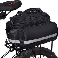 AliExpress NONE 1pcs Bike Rear Rack Bag Large Bicycle Trunk Bag, Saddle Shoulder Pannier Cycling Rear Seat Carrier with Rain Cover