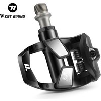 AliExpress West Biking WEST BIKING Road Bike Pedal 3 Bearings Lightweight Clipless Pedal High-Strength Nylon Bicycle Lock Pedal Bike Accessories