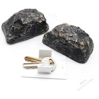 Resin Simulation Stone Hidden Key Box Outdoor Courtyard Anti-theft Key Storage Decorative Home Accessories Waterproof