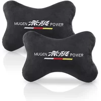 For MUGEN Power Sport Set Car Styling Car Seat Belt Shoulder Guard Pads Safety Handle Cover Neck Pillow Pillowcase