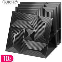 10pcs 30x30cm 3D Art Wall Panel background wall decoration exterior 3D wall Sticker suitable room bathroom ceiling hotel office