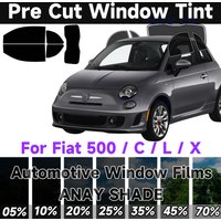 Precut Window Tint for Fiat 500/C 500L/X Any Year Sun Uv Blocking Heat 2Ply Window Protector Privacy Films Easy Installation
