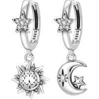 CYCUFF 925 Sterling Silver Star Moon Sun Series Earrings Original Jewelry Drop Earrings Jewelry Party Anniversary Gift