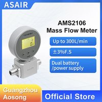 ASAIR AMS2106 Thermal Mass Gas Flow Meter Compressed Air Oxygen Flow Meter Replaces MF5706