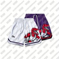 2026 New Men's Dinosaur Graphic Mesh Basketball Shorts Quick-Drying Training Running Casual Loose Five-Point Shorts