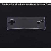 For Gameboy Micro Transparent Clear Front Faceplate Cover For GBM System Front Shell Case & Protective Film Accessories