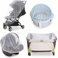Baby Stroller 360 ° Full-Cover Mosquito Net for Baby Strollers; Universal Encrypted Anti-Mosquito Net for Strollers; Portable Insect-Proof and Light-Blocking Large Mosquito Protection Net Cover.