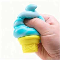 Cute Squishy Ice Cream Toy, Slow Rebound Sensory Toy, Stress Relief Toy, Realistic Dessert, Office Desk Home Classroom Party Gif