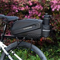 Bicycle Carry Bag, Large Capacity Bicycle Bag, Foldable Rear Seat Bag, Bicycle Rear Basket, Flat-Bottom Luggage Bag, Seat Saddle Bag