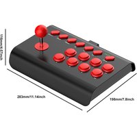 USB Wired Game Joystick with Stretchable Bracket USB Game Console Controller 3-mode Connection for PS4/PS3/Xbox One/Switch